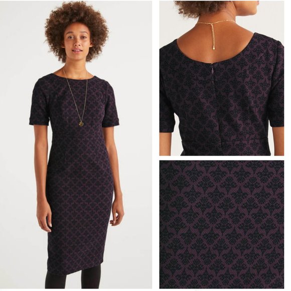 BODEN Talia short sleeve stretch dress sz 8 - Picture 1 of 6